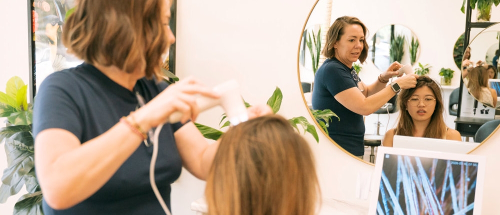 Tricho Telogen effluvium after pregnancy — hair shedding and recovery