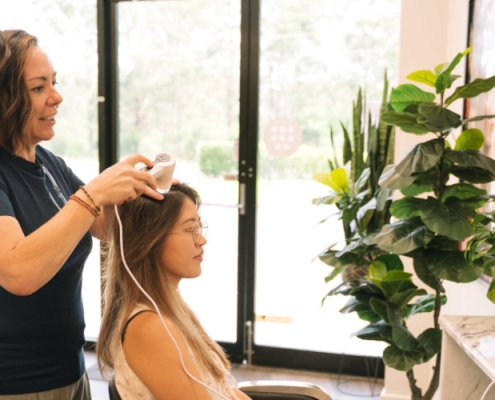 Traction alopecia hair loss caused by tight hairstyles